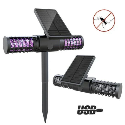 Solar Mosquito Killer Lamp Outdoor Ground Plug Mosquito Trap Lawn Lamp